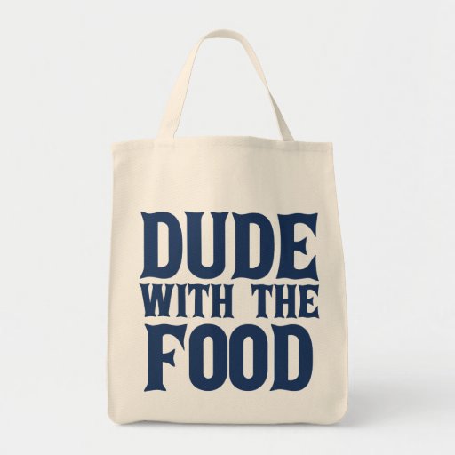 Image of Dude With The Food Blue Tote Bag