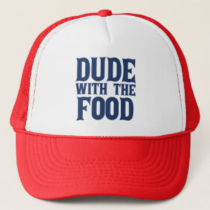 Dude With The Food Blue Trucker Hat
