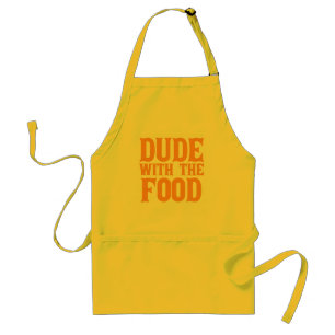 Dude With The Food Orange Standard Apron