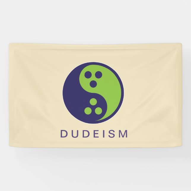 Dudeism Flag Banner (Horizontal)