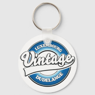 Dudelange luxembourg vintage style logo key ring