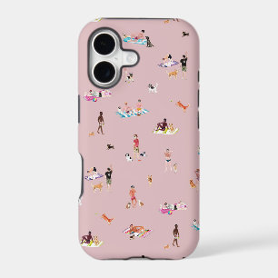 DUDES and DOGS BEACH Mauve iPhone Case