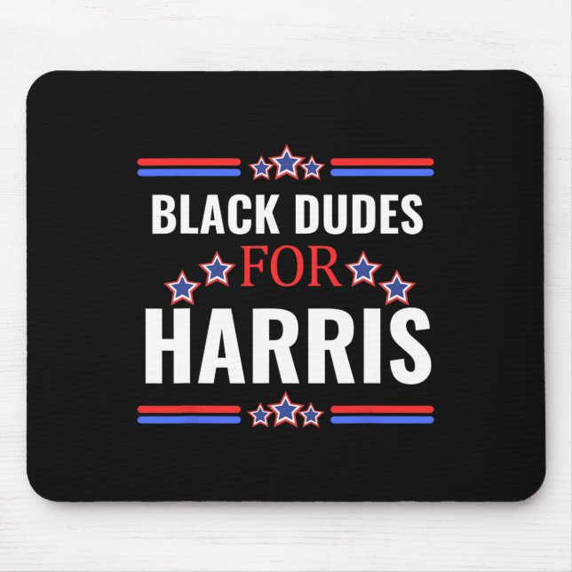 Dudes For Kamala Harris 2024  Mouse Mat (Front)