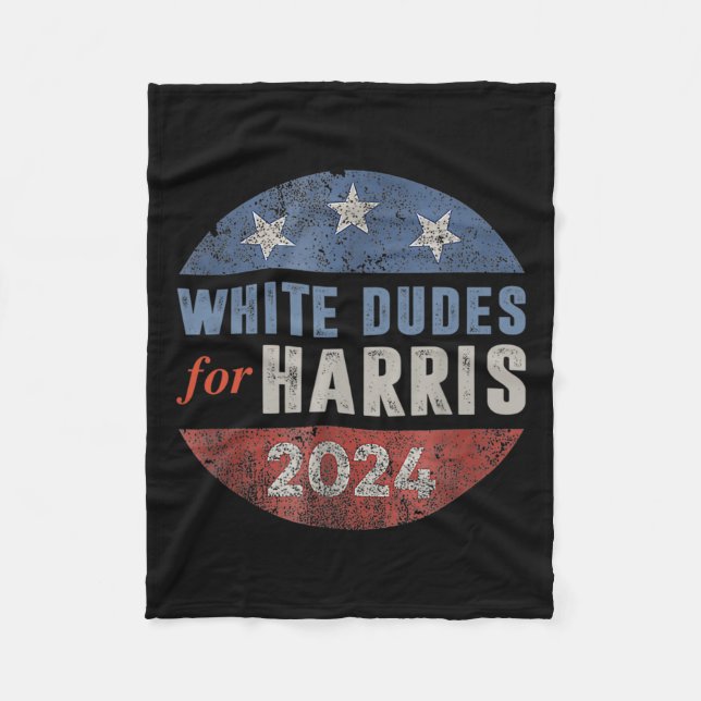 Dudes For Kamala Harris 9  Fleece Blanket (Front)