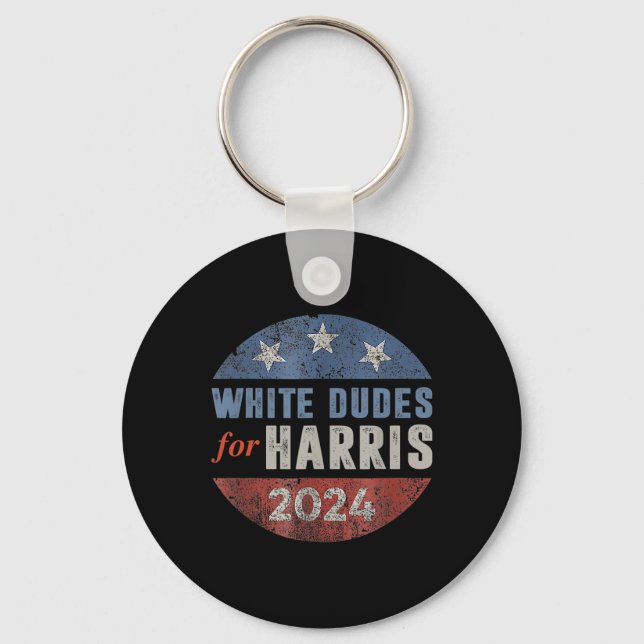 Dudes For Kamala Harris 9  Key Ring (Front)
