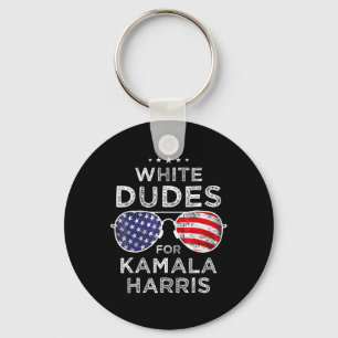 Dudes For Kamala Harris Sungles Retro  Key Ring