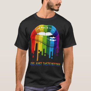 Dudes Just Taste Better LGBT Pride T (1)  T-Shirt