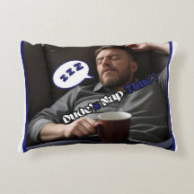 Dude's Nap Time Accent Pillow