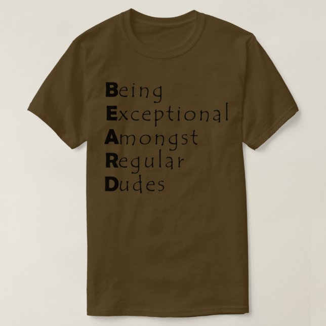 Dudes with Beards 1 T-Shirt (Design Front)