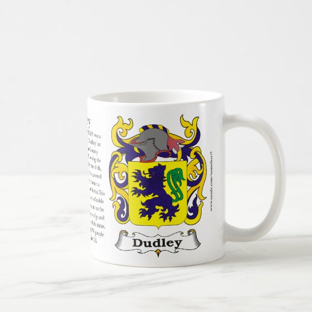 Dudley Family Coat of Arms Mug (Right)