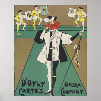 Dudley Hardy ~ His Majesty ~ D'oyly Carte's Poster