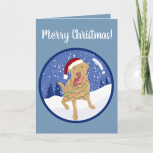 Dudley Labrador Christmas Card