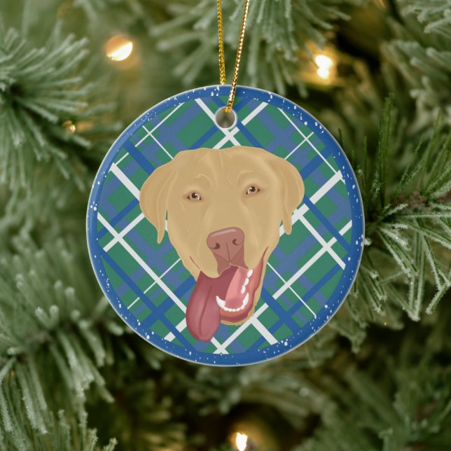 Dudley Labrador Christmas  Ceramic Tree Decoration (Tree)