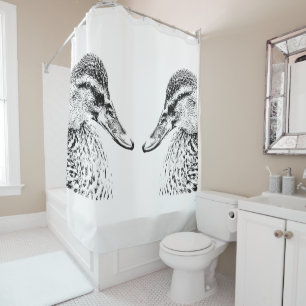Due anatre shower curtain