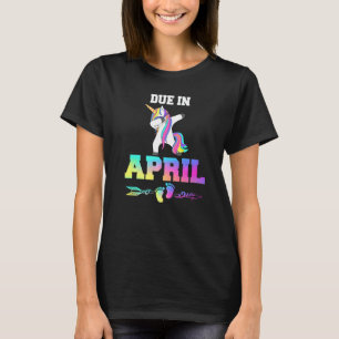 Due Date April Pregnancy Announcement T-Shirt