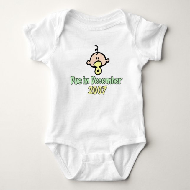 due_dec2007_green baby bodysuit (Front)