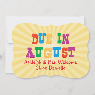 Due In August Announcement