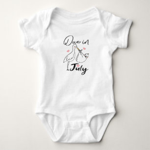 Due In July Cute Swan Carrying A Funny New Baby Bodysuit