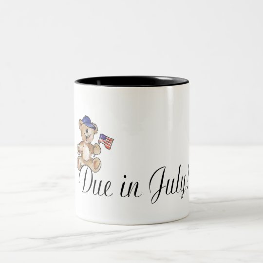 Due In July Two-Tone Coffee Mug
