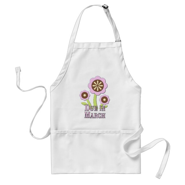 Due in March Expectant Mother Standard Apron (Front)