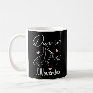 Due In November Funny Swan Carrying A Cute New Coffee Mug