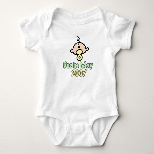 due_may2007_green baby bodysuit (Front)