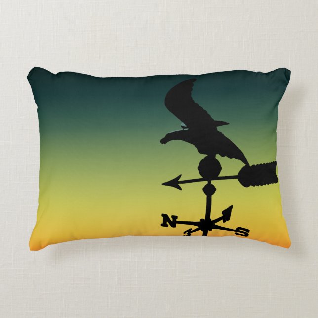 Due North Silhouette On The Dusk Sky Decorative Cushion (Front)