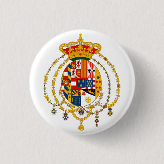 Due Sicilie Coat of Arms 3 Cm Round Badge