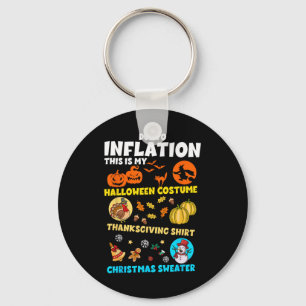 Due To Inflation My Halloween Thanksgiving Christm Key Ring