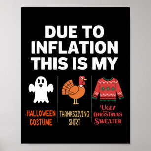 Due To Inflation This Is My Halloween Costume Poster