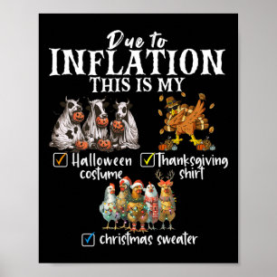 Due To Inflation This Is My Halloween Thanksgiving Poster