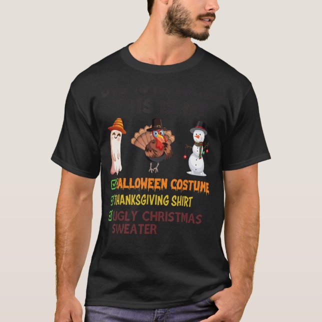 Due To Inflation This Is My Halloween Thanksgiving T-Shirt (Front)