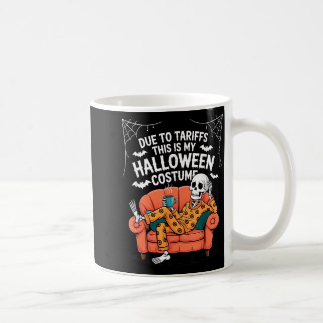 Due to Tariffs This is Halloween Costume Funny Coffee Mug (Right)