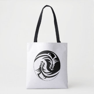 Dueling Dragons Tote Bag