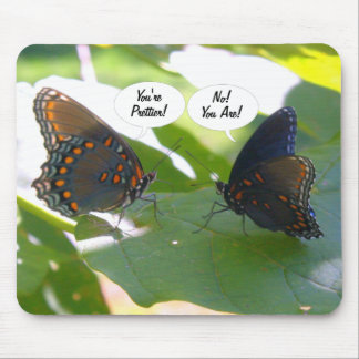 Duelling BFFs (Butterfly Friends Forever) Mouse Mat