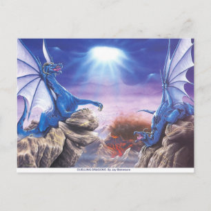 DUELLING DRAGONS POST CARD