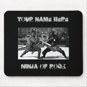 Duelling ninjas mouse mat