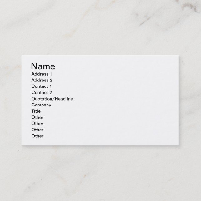 Duelling (photo) business card (Front)