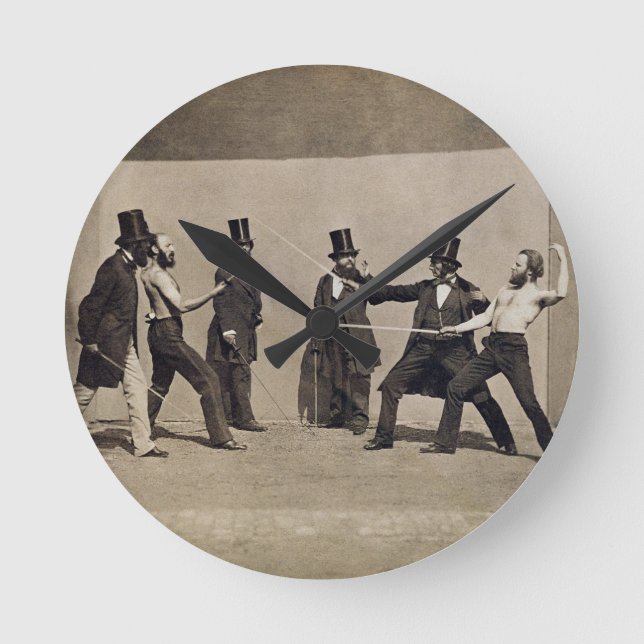 Duelling (photo) round clock (Front)
