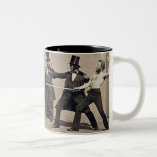 Duelling (photo) Two-Tone coffee mug