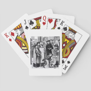 Dues on Wines, granted to the Chapter of Tournai b Playing Cards