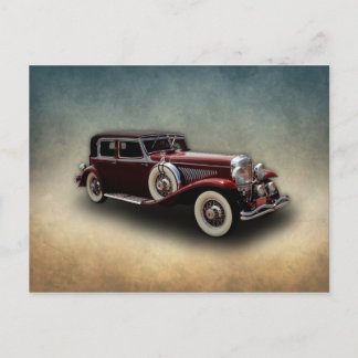 Duesenberg (Duesy) Model J Classic Car Postcard