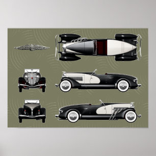Duesenberg speedster poster