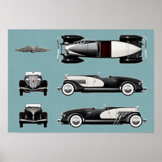 Duesenberg speedster poster