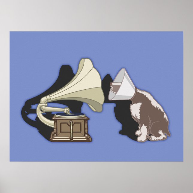 Duet - Dog & Gramophone Poster (Front)