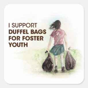 Duffel Bags for Foster Youth Stickers