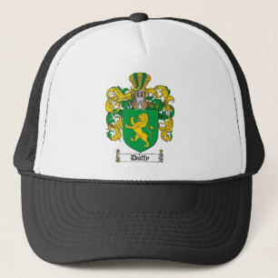 DUFFY FAMILY CREST -  DUFFY COAT OF ARMS TRUCKER HAT