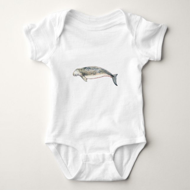 Dugong Baby Bodysuit (Front)