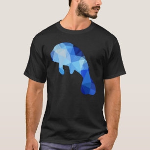 Dugong Manatee Sea Cow Oceanologist Geometry T-Shirt