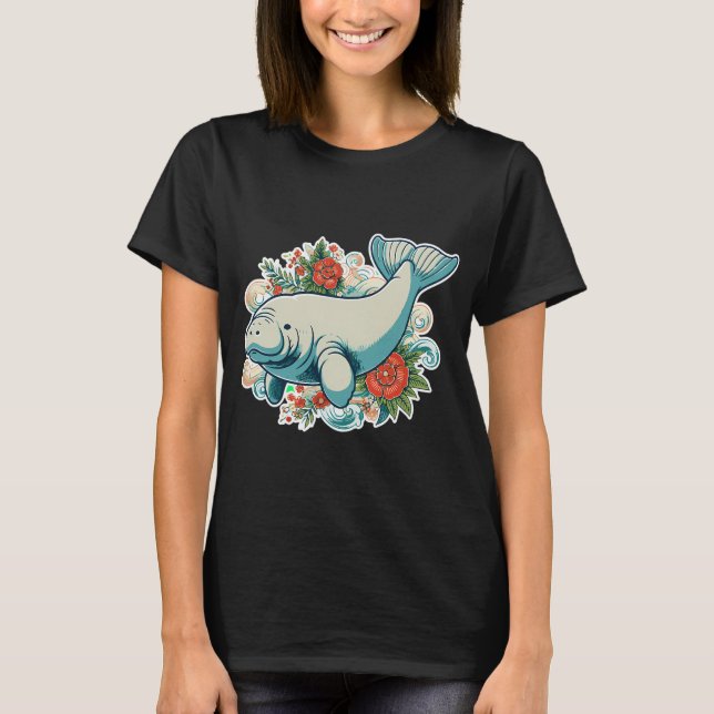 dugong retro T-Shirt (Front)